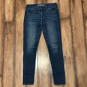 AE Super Stretch Blue Jeggings